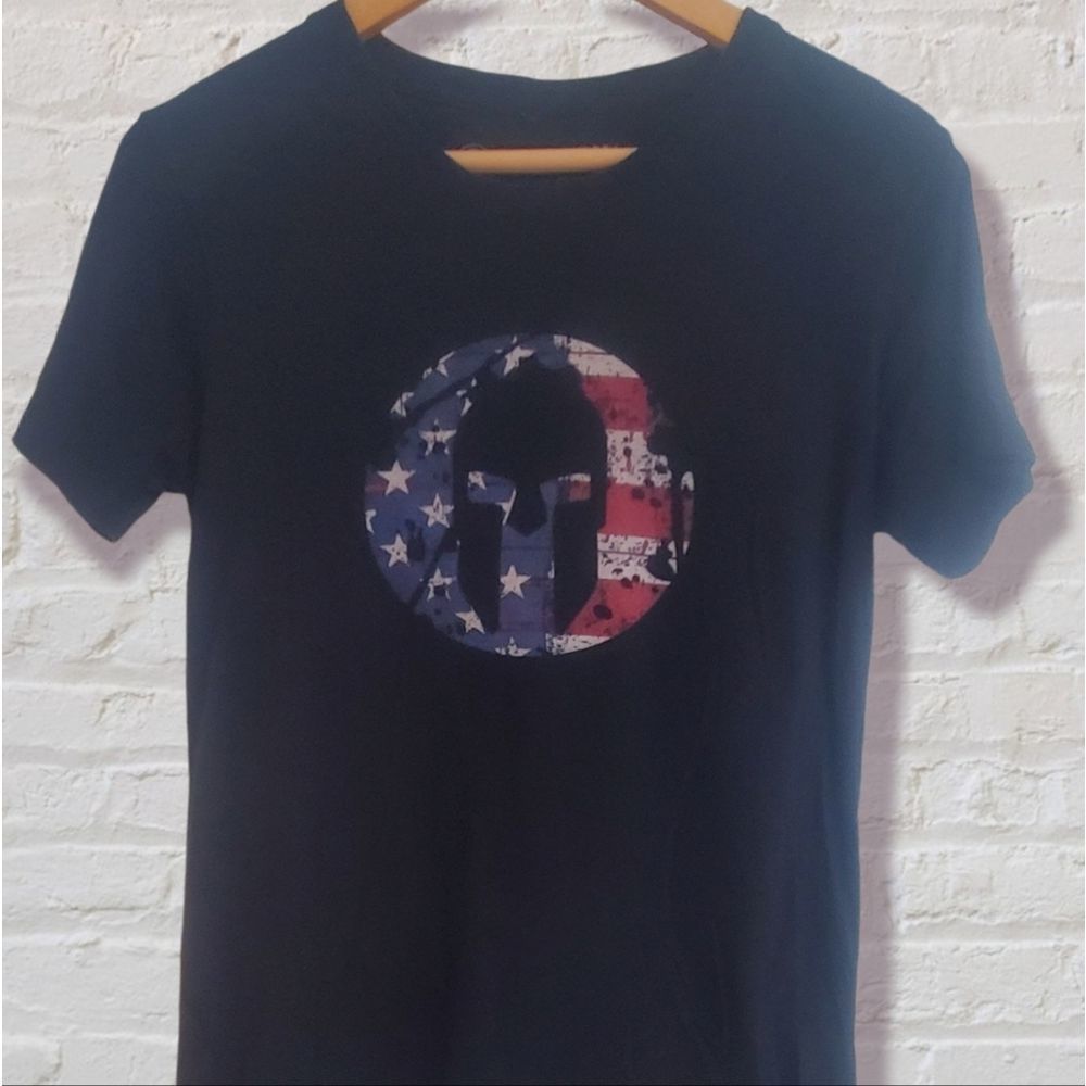 ☆"Spartan Gear"☆ Women's (Baby Doll Cut) Black Tee
